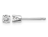 1/5 Carat (ctw I2, K-L) Diamond Solitaire Stud Earrings in 14K White Gold